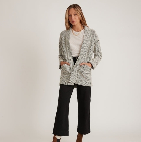 Marine layer Birdseye Blazer in Black/White Contrast sz xs,s - Picture 1 of 12